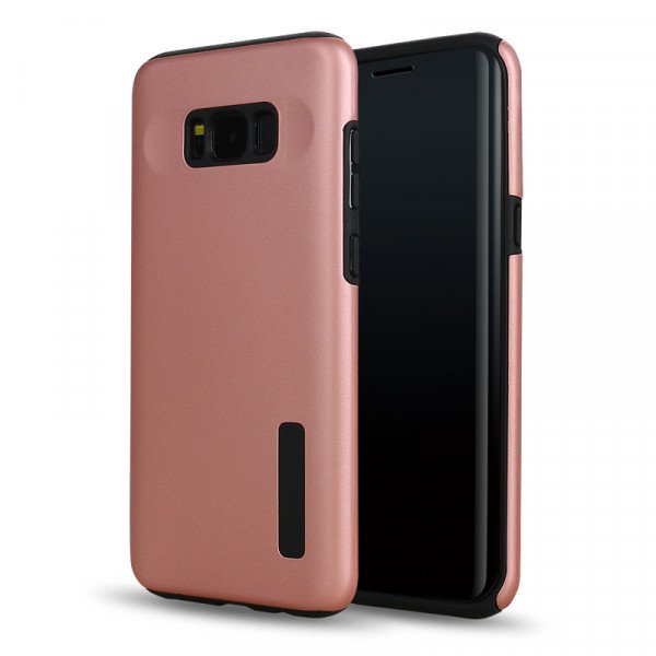 Wholesale Galaxy S8 Pro Armor Hybrid Case (Rose Gold)